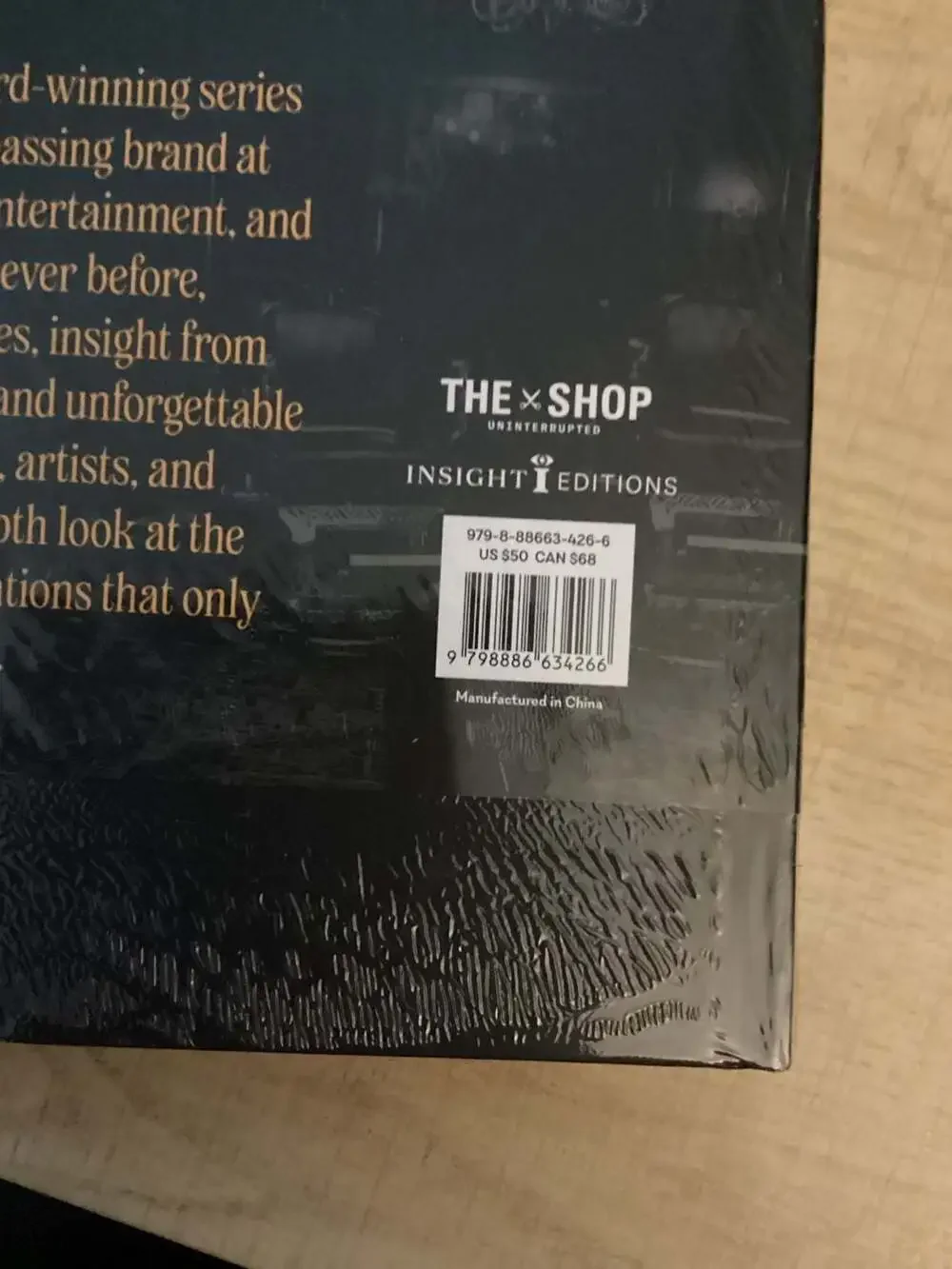 The Shop: Uninterrupted Hardcover Book by Insight Editions